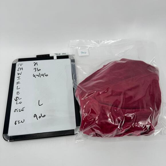 J Jill Velvet Dress Womens Large Red Pure Jill Pullover Tunic + Pockets Comfy - Picture 9 of 9